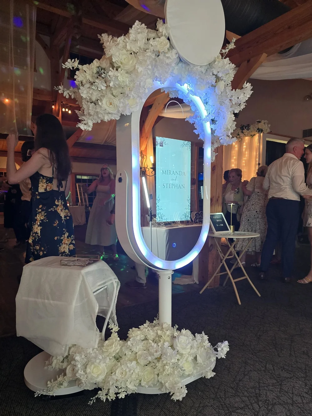 The Luxe mirror photo booth at Bridges Golf Course in Winnipeg