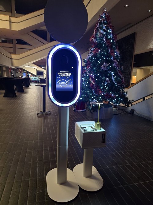 Nova photo booth set up for a New Year&rsquo;s Eve party in Winnipeg