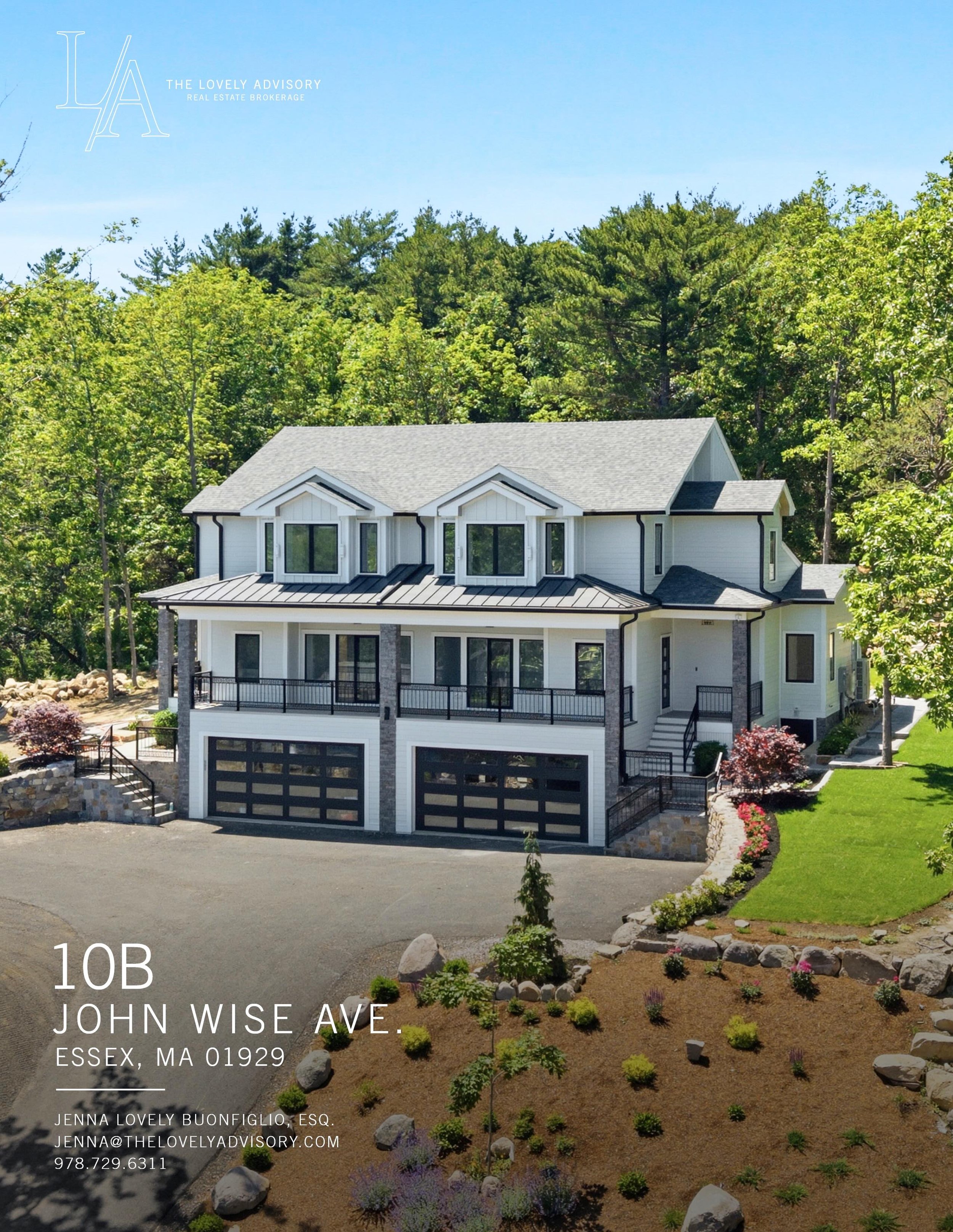 📍10B John Wise Avenue, Essex

A custom-built new construction luxury townhome residence offering approximately 2,425 square feet of finished living space across three thoughtfully designed levels. Set on a private 1.75 acre lot with wooded surroundi