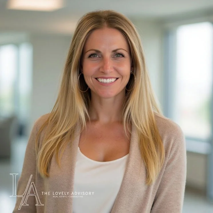 A smiling woman with long blonde hair in a professional setting.