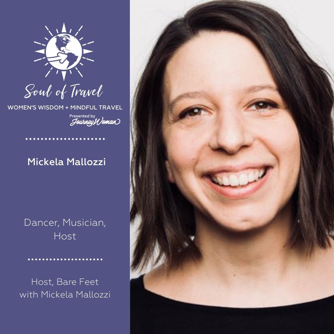 In this episode of Soul of Travel, Season 5: Women's Wisdom + Mindful Travel, presented by @journeywoman_original, Christine hosts a soulful conversation with Mickela Mallozzi.

Mickela is the four-time Emmy-winning host of Barefeet with Mickela Mall