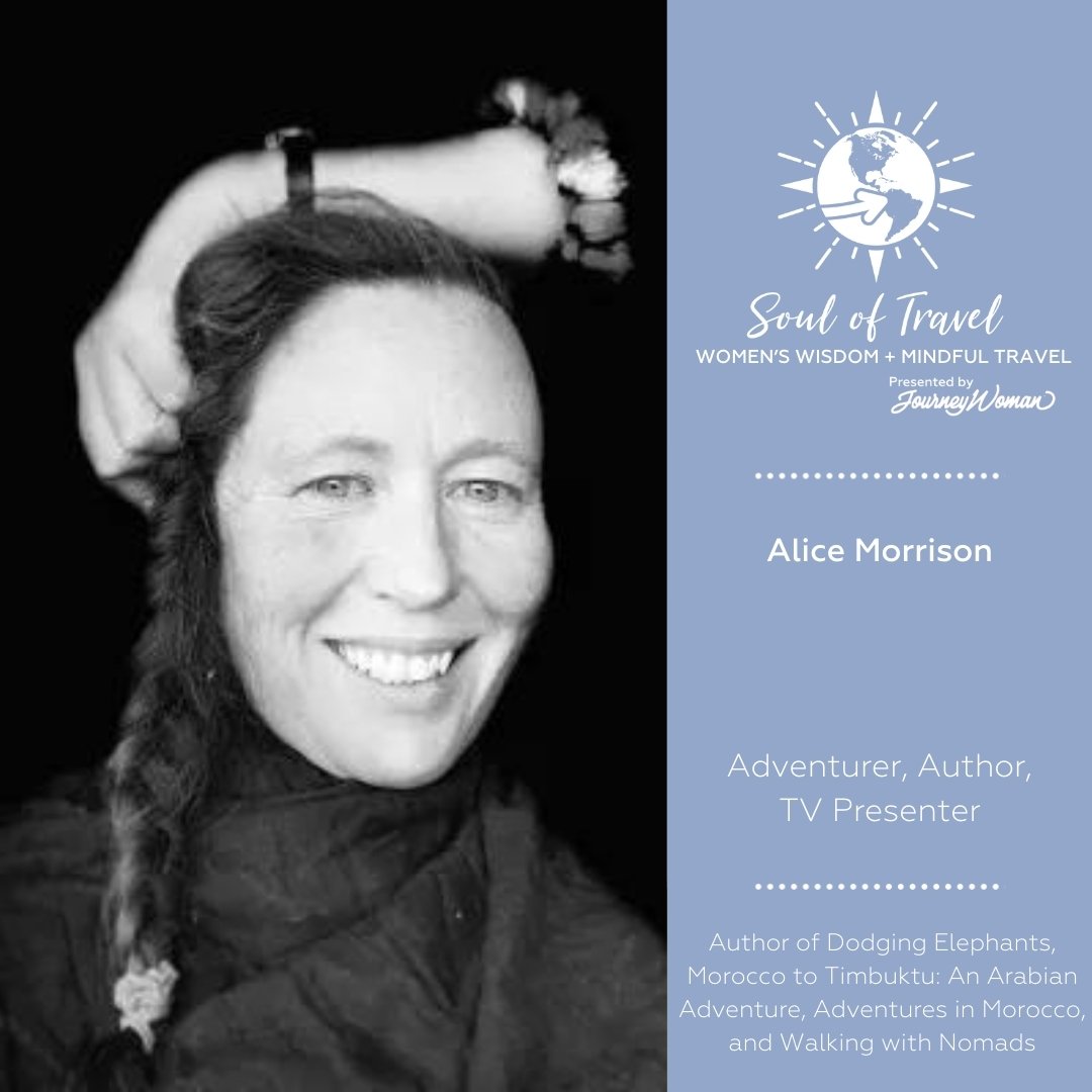In this episode of Soul of Travel, Season 5: Women's Wisdom + Mindful Travel, presented by @journeywoman_original, Christine hosts a soulful conversation with Alice Morrison, aka &ldquo;Indiana Jones for Girls.&rdquo;

Alice is an author, adventurer,