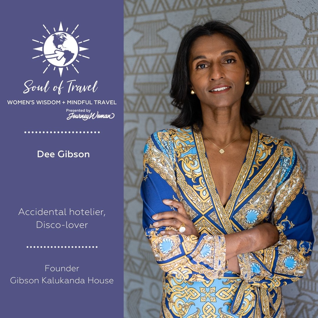 In this episode of Soul of Travel, Season 5: Women's Wisdom + Mindful Travel, presented by @journeywoman_original, Christine hosts a soulful conversation with Dee Gibson.

Dee is an award-winning British Sri Lankan designer and hotelier. She built Ka