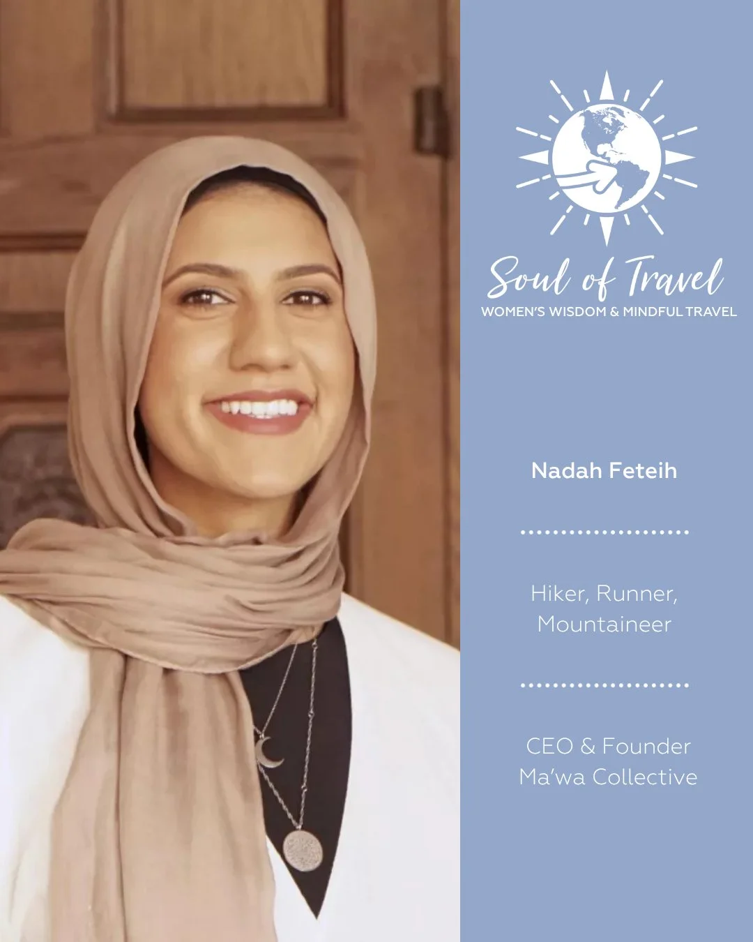 Nadah Feteih, Founder and CEO of Ma&rsquo;wa Collective, joins Christine for this week&rsquo;s soulful conversation as a guest in our Trailblazer Series, produced in collaboration with Strictly Jane Austen Tours.

Nadah Feteih is a runner, hiker, and