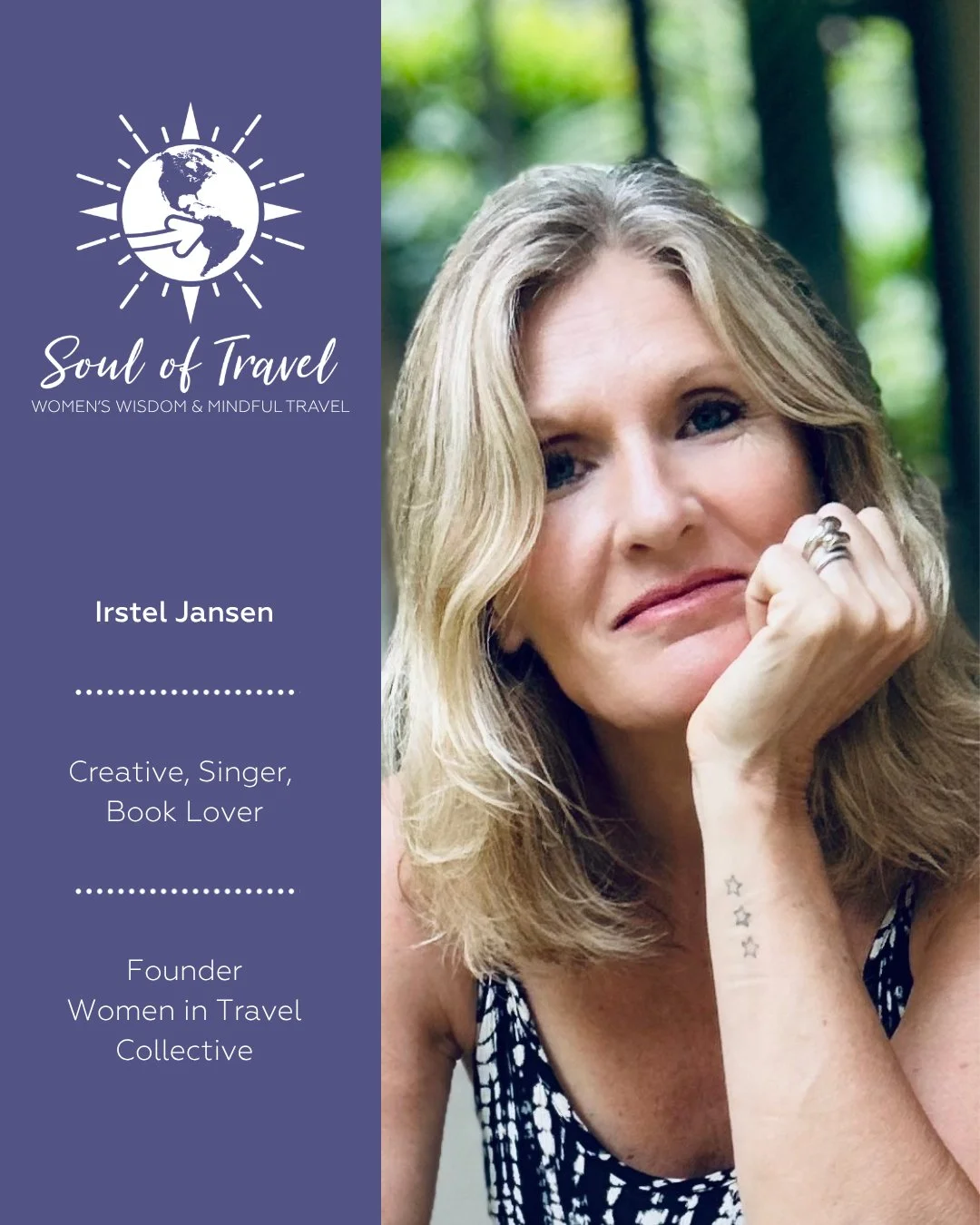 Irstel Jansen, Founder of the Women in Travel Collective, joins Christine for this week&rsquo;s soulful conversation as a guest in our Trailblazer Series, produced in collaboration with Strictly Jane Austen Tours.

Irstel is a social entrepreneur and