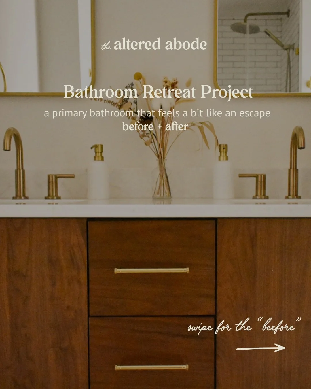 A good before and after is still a thing here, right?

Still not over the vanity from this bathroom renovation project or the little green marble tiles, to be honest. 😍