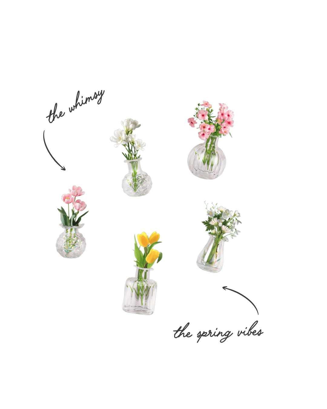Mini Flower Vase Magnets