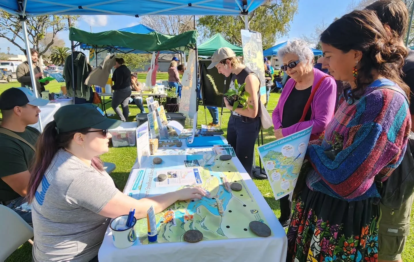Had a great time at the Native Plant Fair in Oxnard a couple of weeks ago! It was fun talking Southern Steelhead with everyone! Hanging out with @restoremalibucreek 
#conservation #southernsteelheadcoalition #steelhead #restoration #science