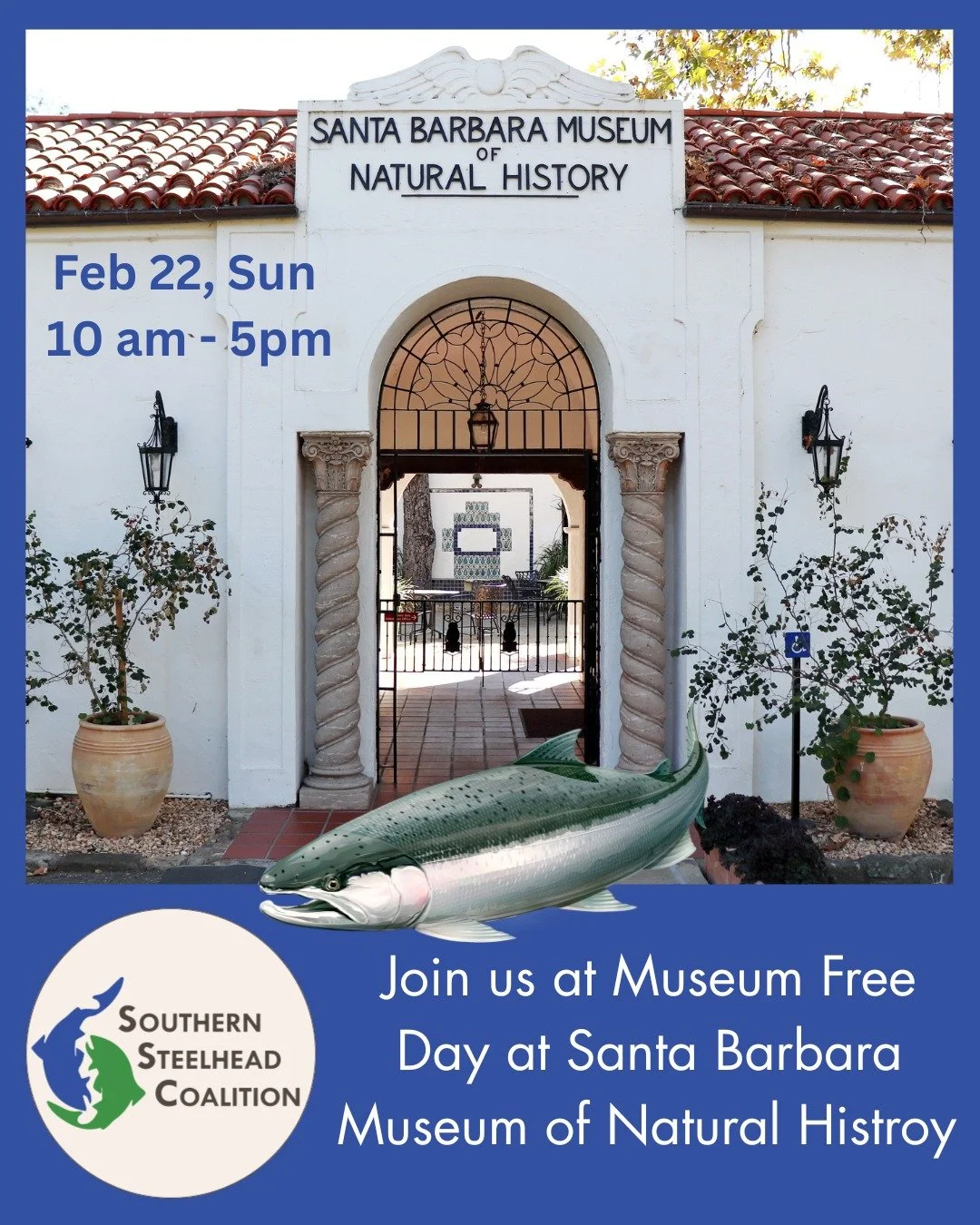 Join us! 
Free Admission at the Museum: SoCal Museums Free-For-All At the Museum February 22, 2026 / 10:00 AM&ndash;5:00 PM
Enjoy the Museum's indoor and outdoor exhibits for free during the annual SoCal Museums Free-For-All on Sunday, February 22 fr
