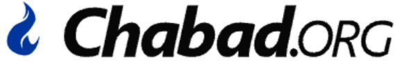 Chabad.org logo with a blue flame symbol.