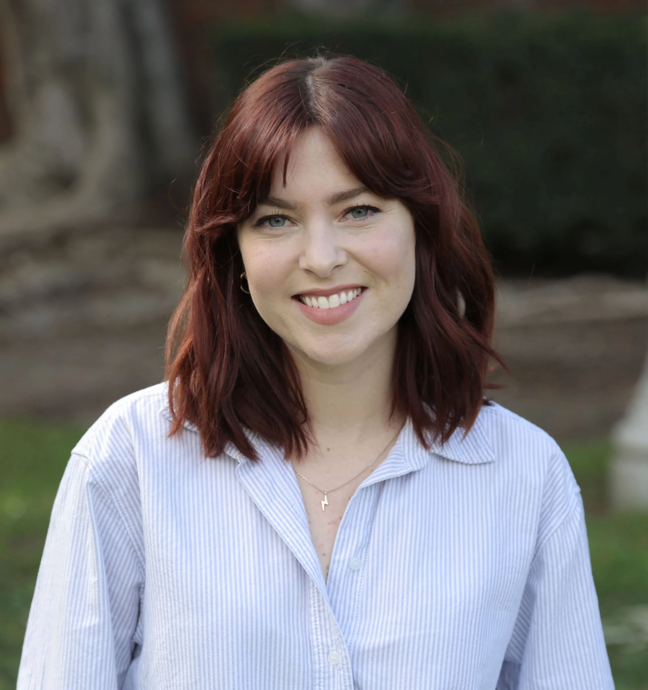 Headshot of Jocelyn Gee at an outdoor park