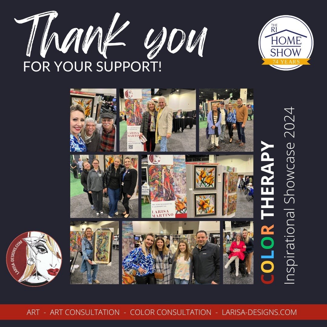 🌟THANK YOU🌟
I want to express my sincere gratitude to all of you who came out to support me at the recent RI Home Show @ribahomeshow . Having you there to experience my Color Therapy exhibit as part of the Inspirational Showcase meant so much to me