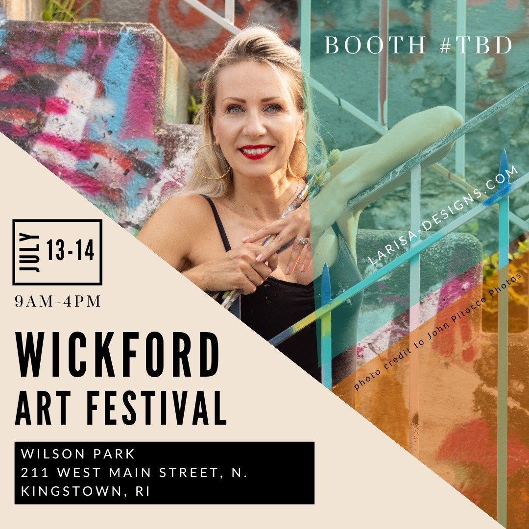 📝 MARK YOUR CALENDARS! 
Wickford Art Festival 2024
As a returning artist, I'm thrilled to invite you to the festival!
This beloved annual event will take place July 13-14 in the historic town of Wickford, Rhode Island.
@wickfordartfest #401artist #b