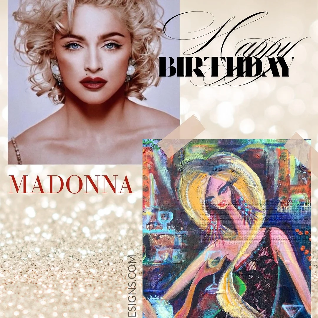 HAPPY BIRTHDAY, MADONNA!! 
Best wishes to you from another artist! Celebrate YOU! 🥂✨👑

Swipe!👉🏻

www.Larisa-Designs.com

@madonna #madonna #happybirthday #artgrl #strikeapose #artist #materialgirl #blondehairdontcare #blonde