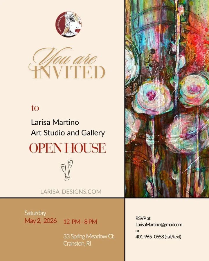 🎨Art happenings: new artwork &amp; Open House invitation🥂