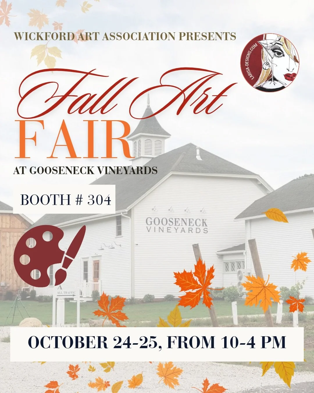 THIS WEEKEND! 🎨🍂☀️🍂
Two day Fall Art Fair presented to you by @wickfordart at @gooseneckvineyards in Rhode Island!
Sat and Sunday 10-4!
Booth #304 
There are more than 60 talented artists, food trucks , music, and wine!🍷 
Come join us to celebrat