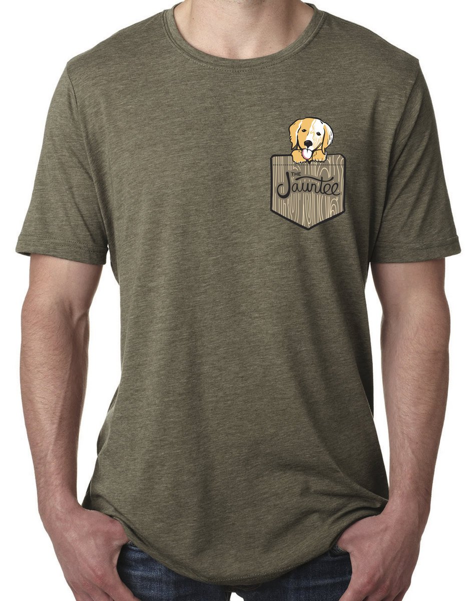 Golden retriever clearance pocket t shirt