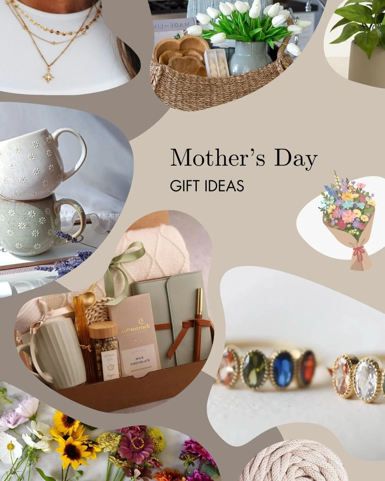 Mother&rsquo;s Day is almost here 💐
&nbsp;
We&rsquo;re sharing a few sweet gift ideas - from cute mugs for her morning coffee to self-care treats she won&rsquo;t buy for herself, plus timeless picks like jewelry, fresh flowers, &amp; plants. 🪴Even 