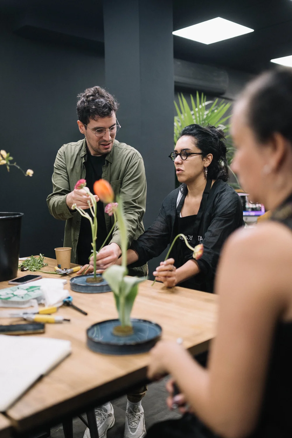 Taller de la carrera de diseño floral
