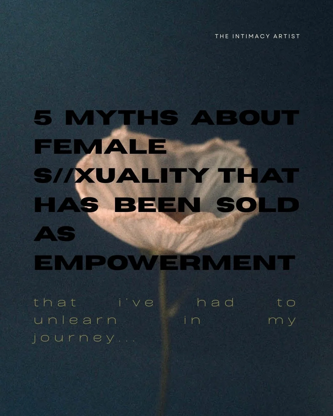 ✨5 MYTHS ABOUT FEMALE S//XUALITY THAT HAS BEEN SOLD AS EMPOWERMENT🌹⛓️&zwj;💥

It feels as though I&rsquo;ve lived many different lives when it comes to my s//xual expression,

&amp; I&rsquo;ve been reflecting a lot on the narrative on female s//xual