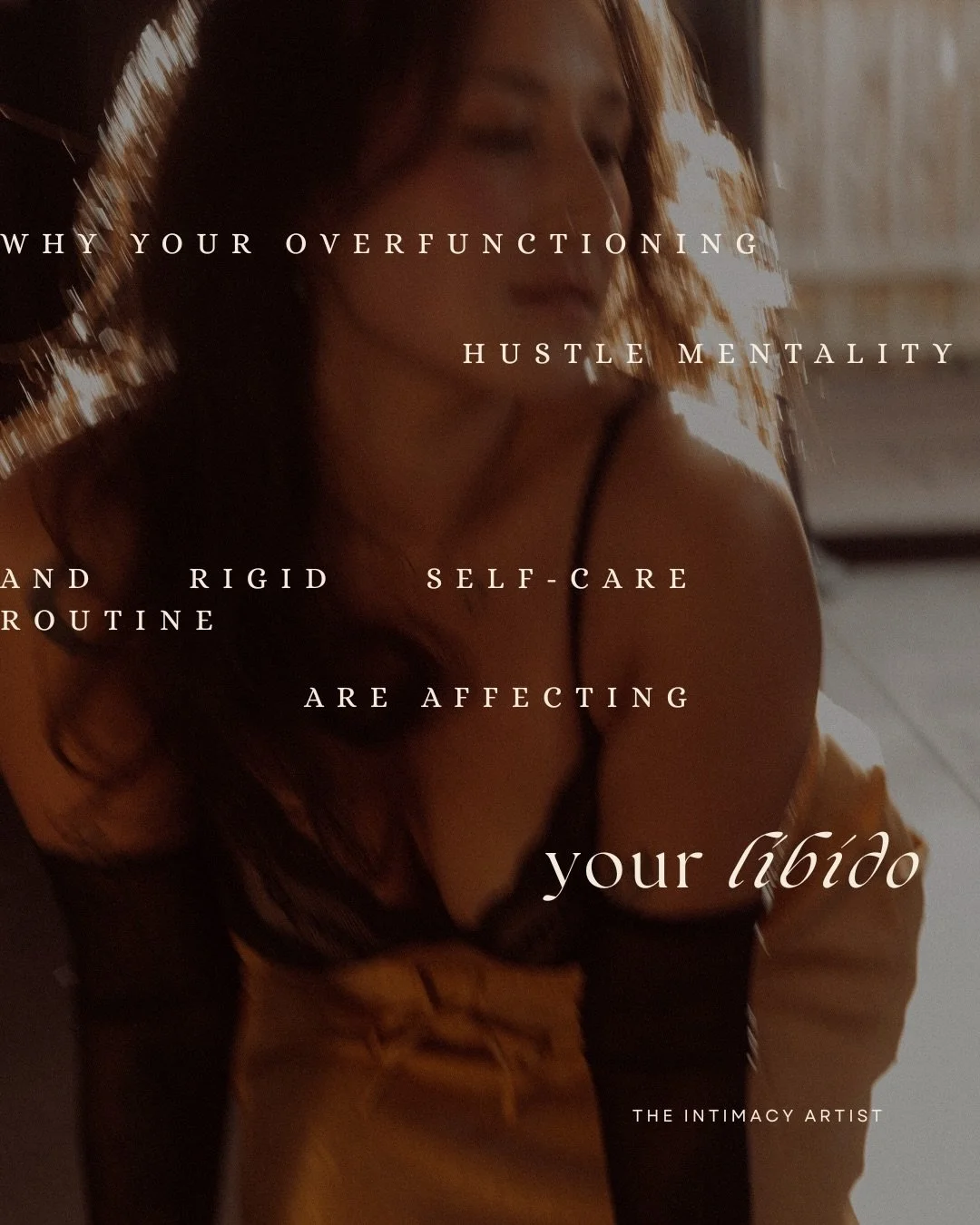WHY YOUR OVERFUNCTIONING HUSTLE MENTALITY AND RIGID SELF-CARE ROUTINE ARE AFFECTING YOUR LIBIDO🎯

There are many components that affect your libido, a main one being stress.

If your libido has been absent, you&rsquo;re not alone.

Life&rsquo;s dema