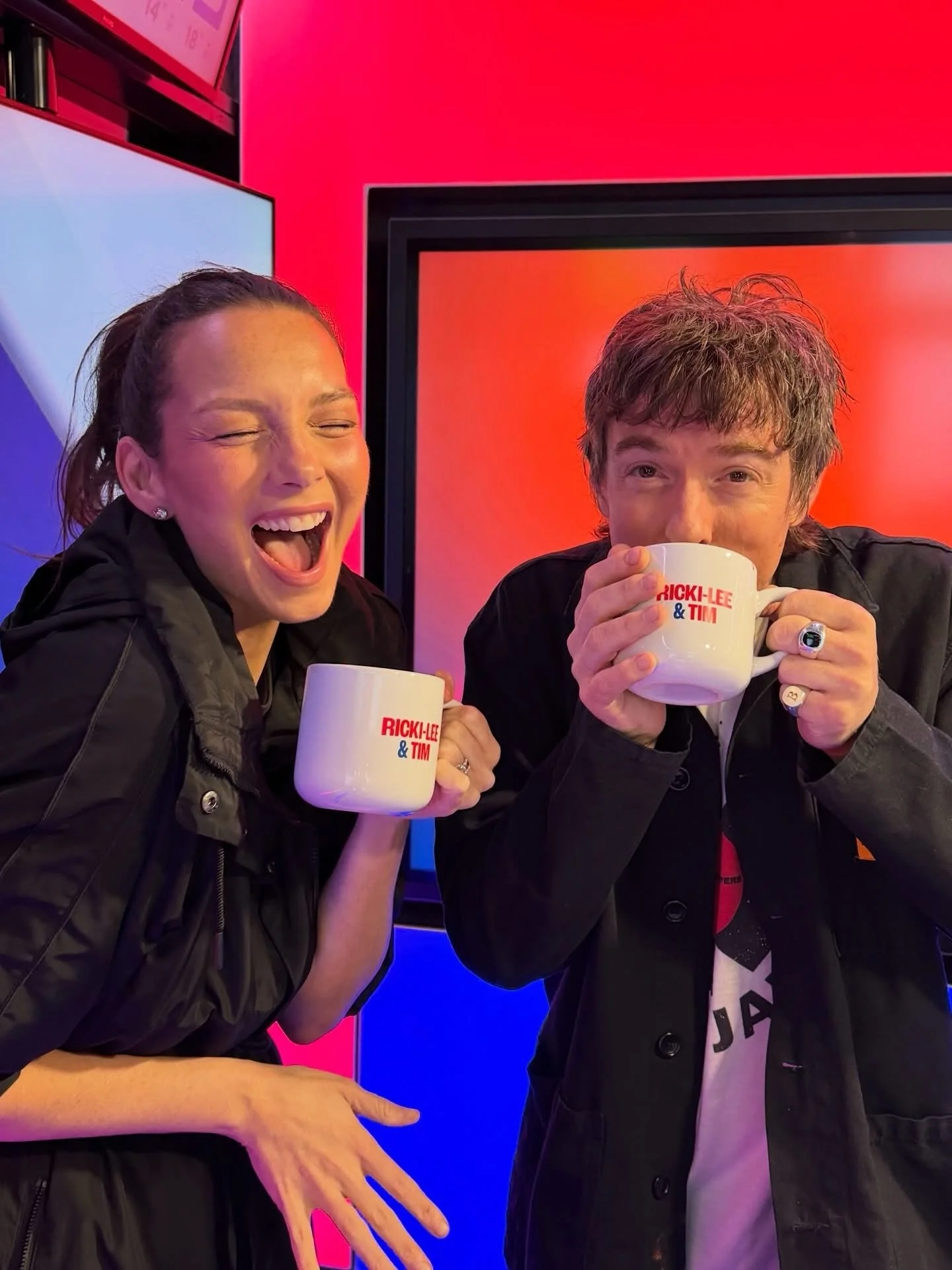 The early alarm is set &amp; we are back tomorrow morning! 🤗@rickileeandtim in your ear holes from 6am 💥 Can&rsquo;t wait!!! xx
