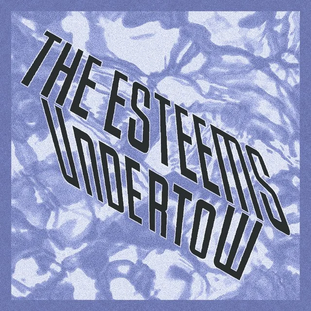 Album cover art with the text 'The Stooges Undercover' written in black, stylized font over a textured blue background with abstract patterns.