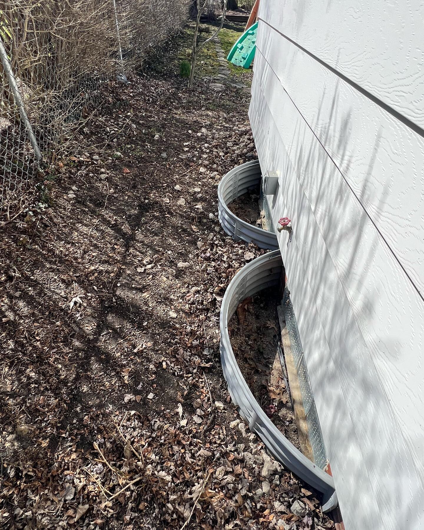 Leaves and Spring go together hand in hand as much as we all wish differently. Here are some before pictures of a backyard cleanup we performed.