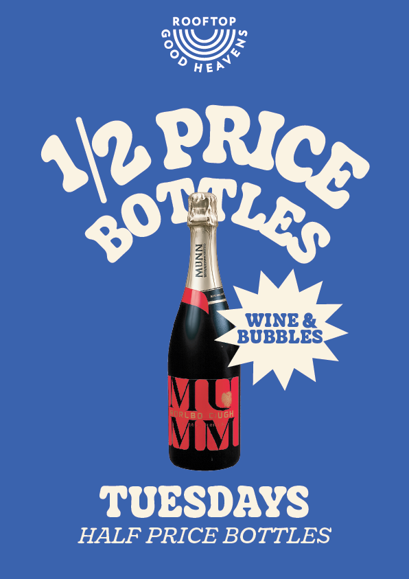 1/2 bottles of wine Tuesday