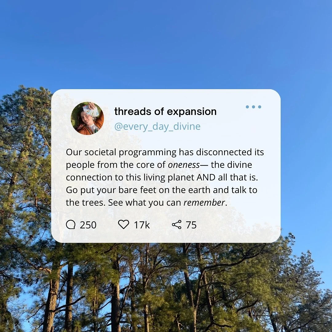 🌿 Return return return 🌿

What if we made conscious efforts to return to the nature tending, trusting, and villaging people we once were? ✨ 

Energies ebb and flow&mdash; &amp; if you&rsquo;re plugged to any astrology insights, this month is super 