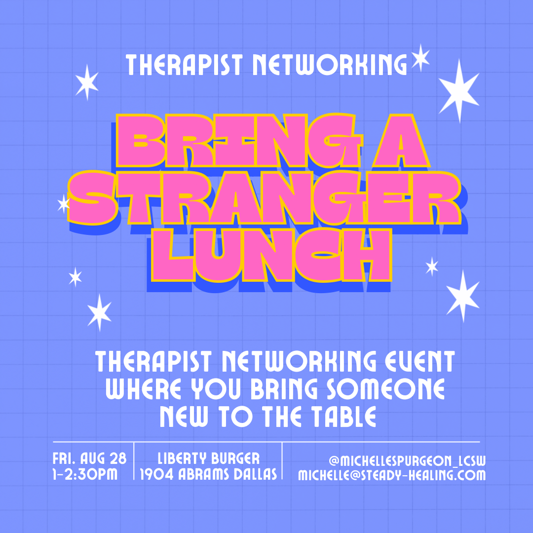 East Dallas therapist networking event details