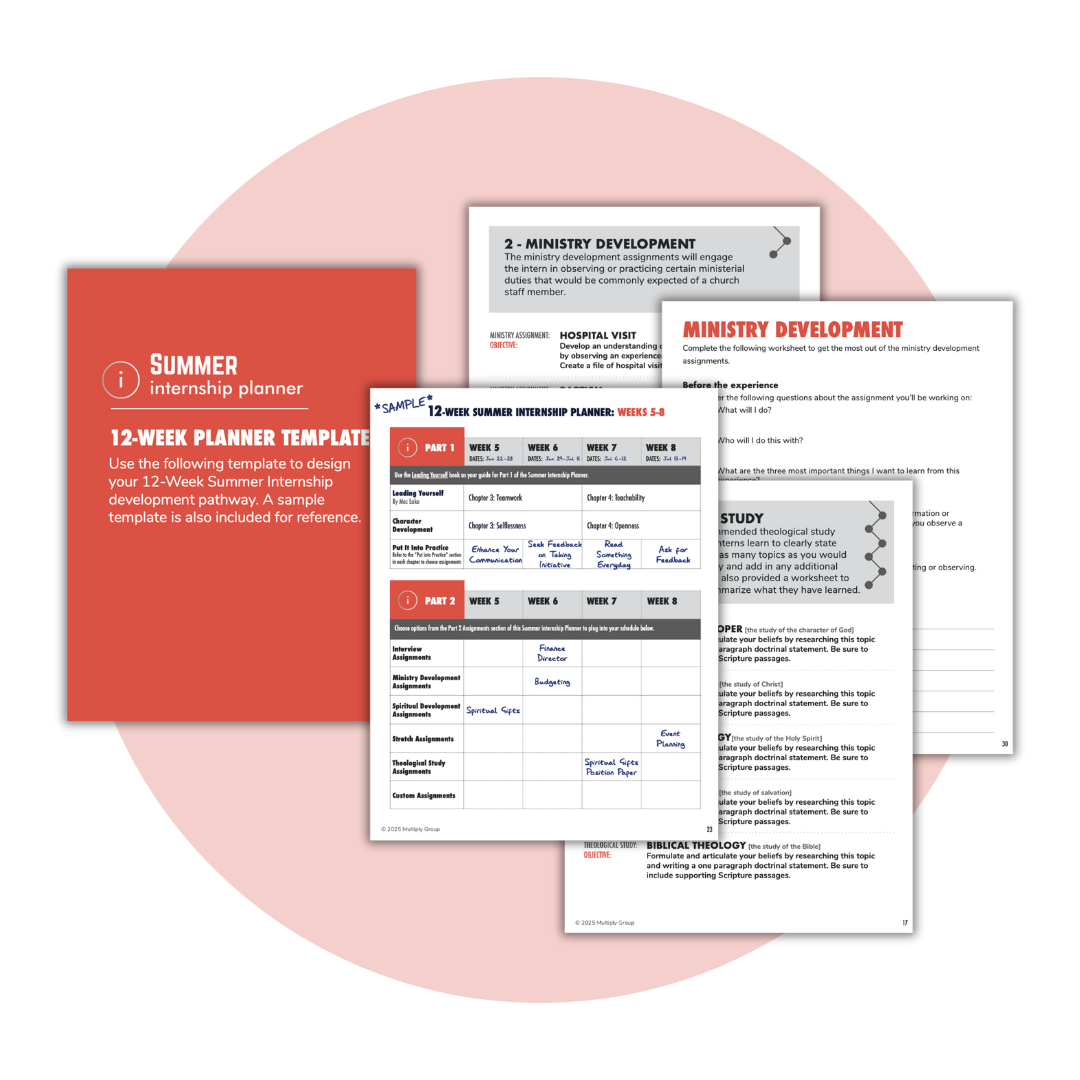 Summer Internship Planner — Multiply Group