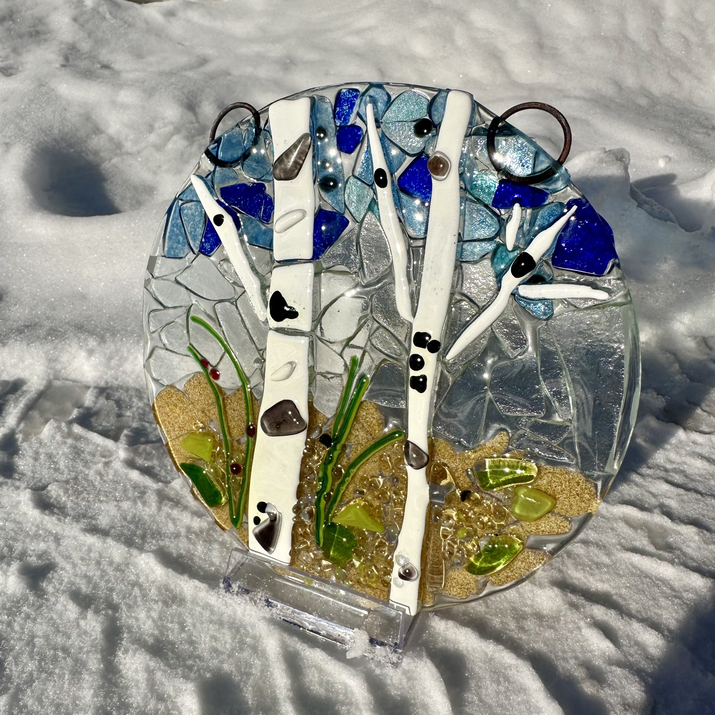 Circle Birch Sun-catcher 3/22
