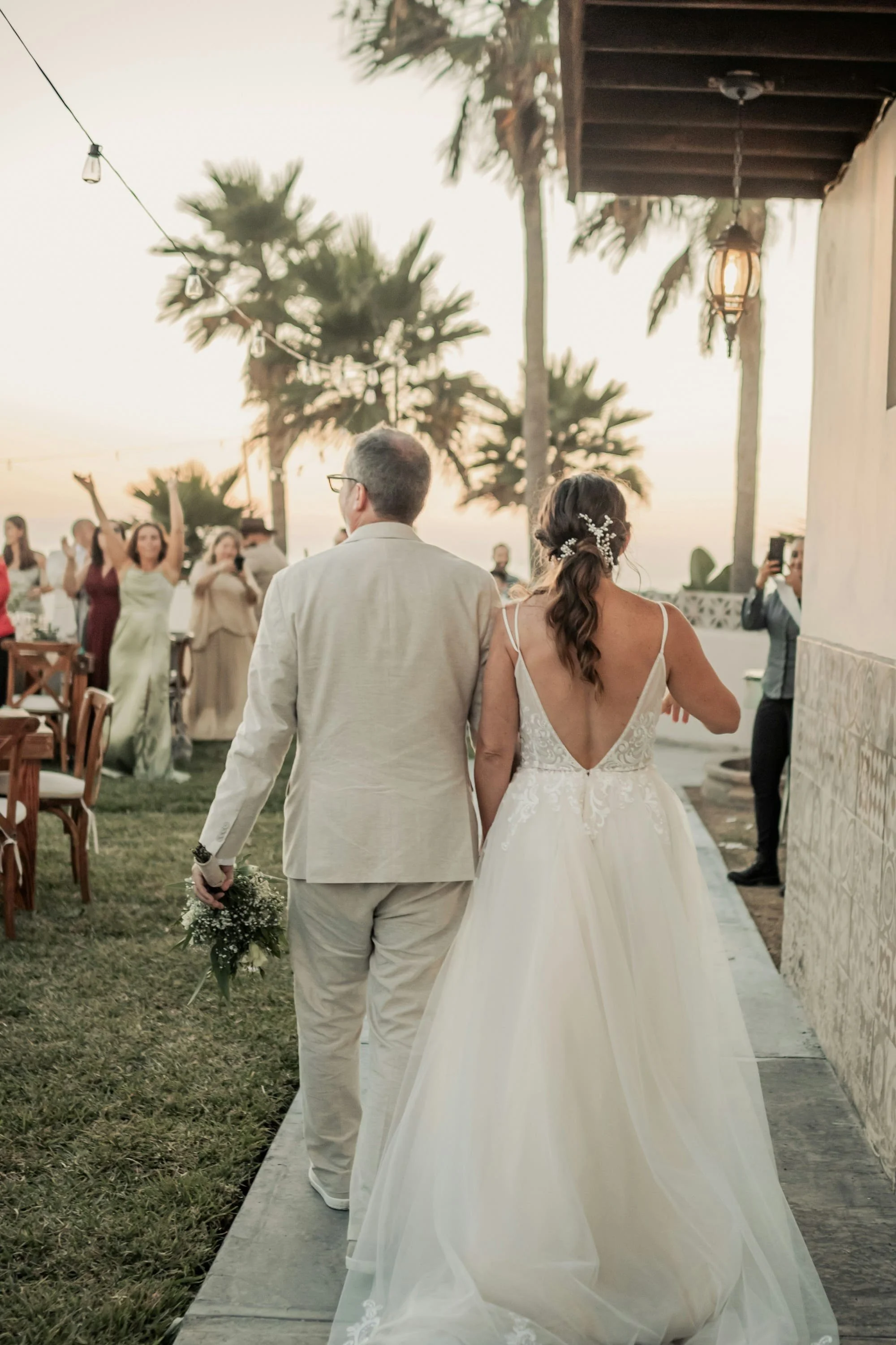 Heartfelt moment between a father and daughter before the ceremony, Elyria Weddings. Melbourne, Australia.