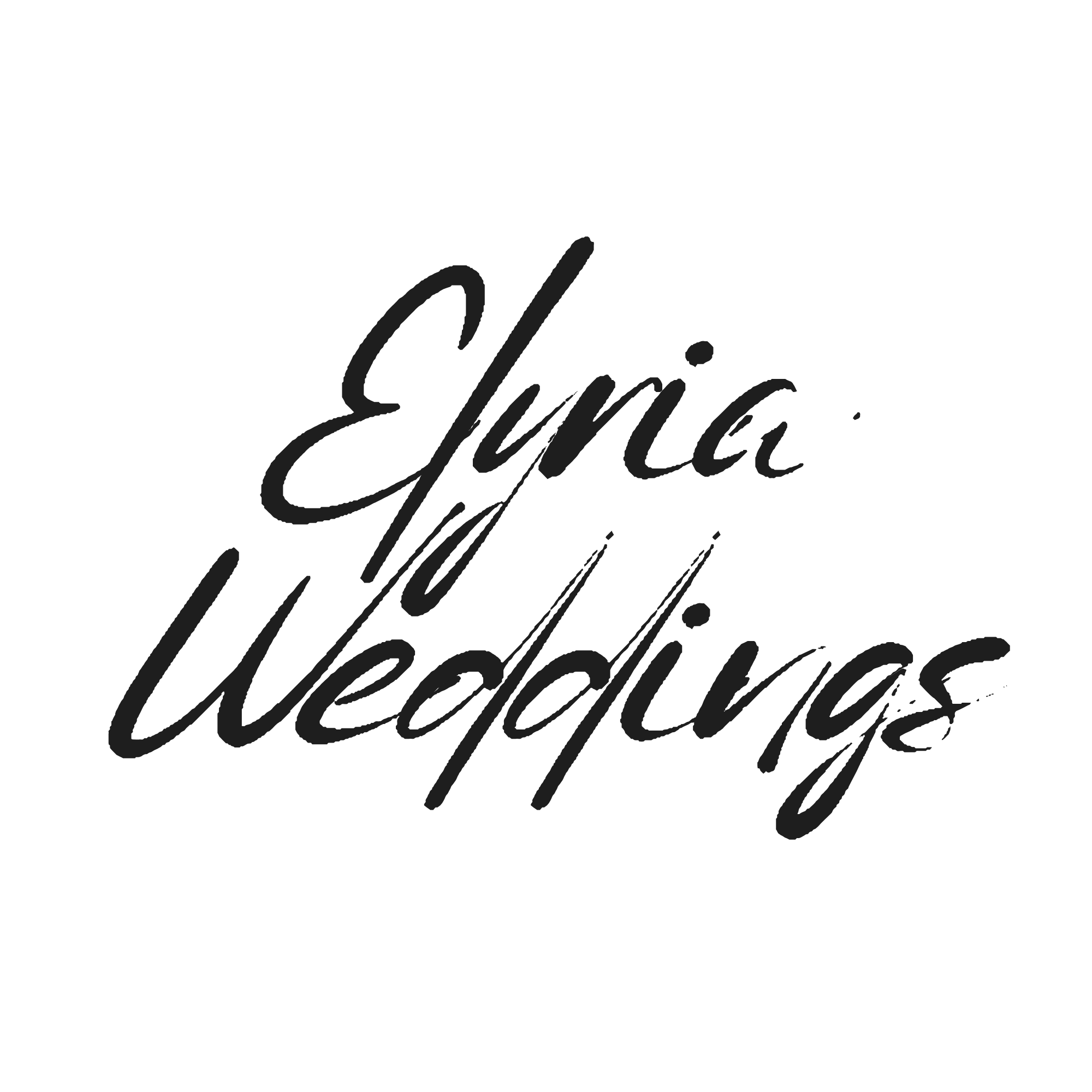 Elyria Weddings official logo mark, specialising in high-end, cinematic, and timeless wedding videography in Melbourne, Victoria.