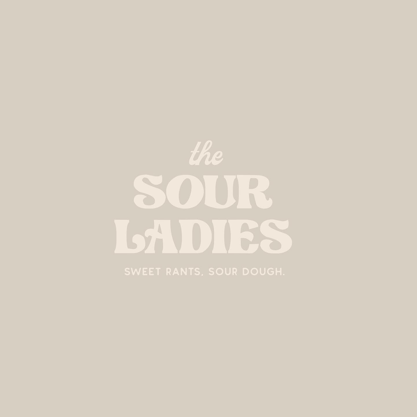 Branding for a fun little passion project on the horizon! Meet @thesourladies! Two of my coworkers (turned besties) and I are obsessed with baking sourdough and totally joked around to turn it into a business. Well, lots of text messages later, here 