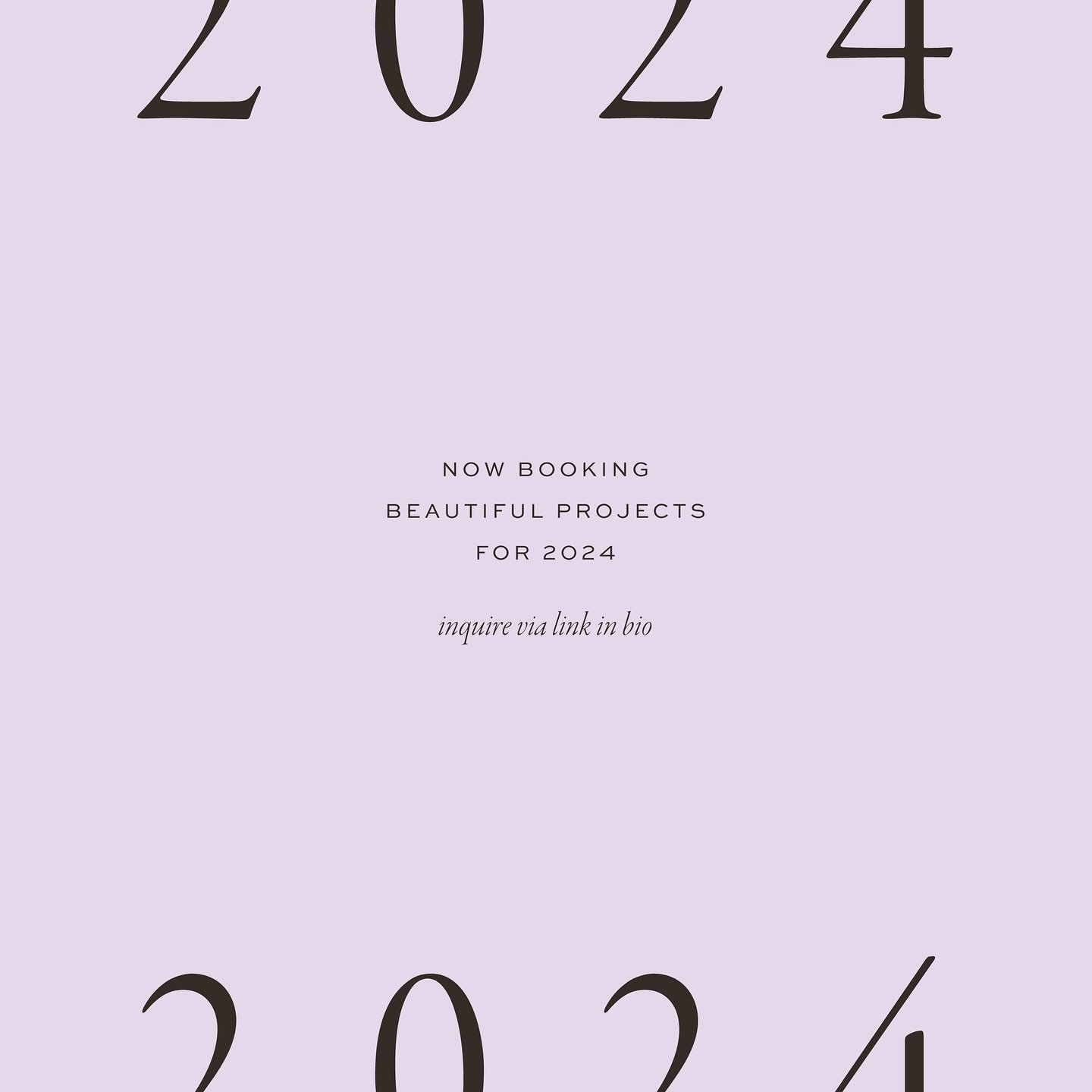 Happy, Happy, Happy New Year! 🤩
My books are open for 2024 and I am so excited for the amazing projects that are filling them up. If opening a business or a new brand or website are on your list of resolutions for the year, I&rsquo;d love to chat! 
