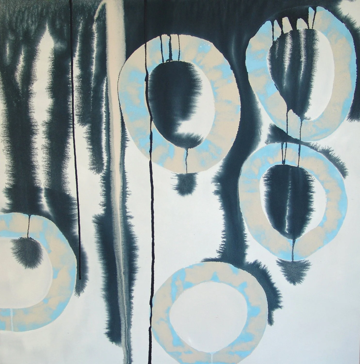Caroline Christie-Coxon. Ambient Edges. Acrylic on Canvas. 150x150 cm. 2005.jpg