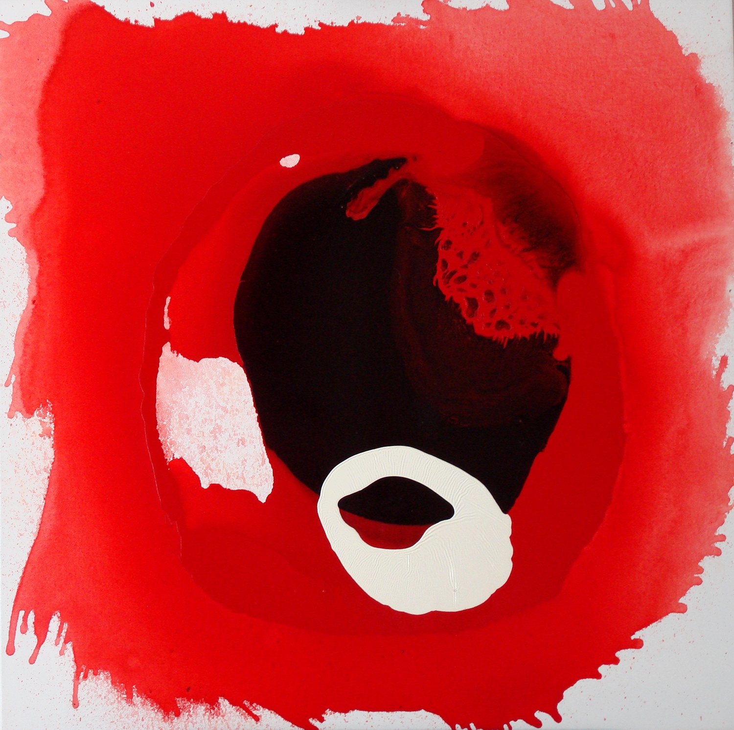 Caroline Christie-Coxon. Full Fasinating Bloom. Mixed media on canvas.100x100cm. 2007.jpg