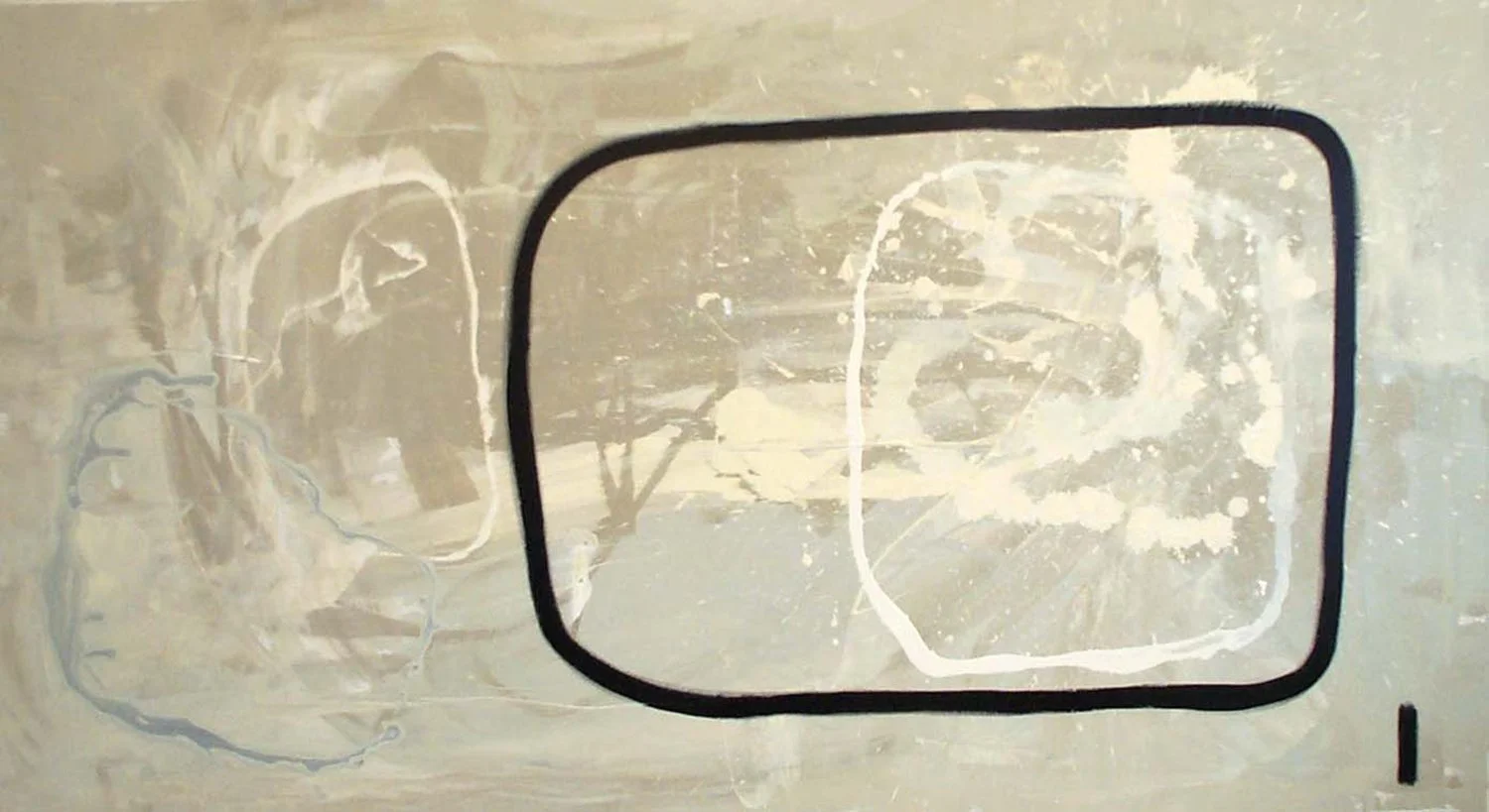 Caroline Christie-Coxon. Thoughts Are The Forerunners. Mixed media on canvas. 100x180cm. 2005.jpg