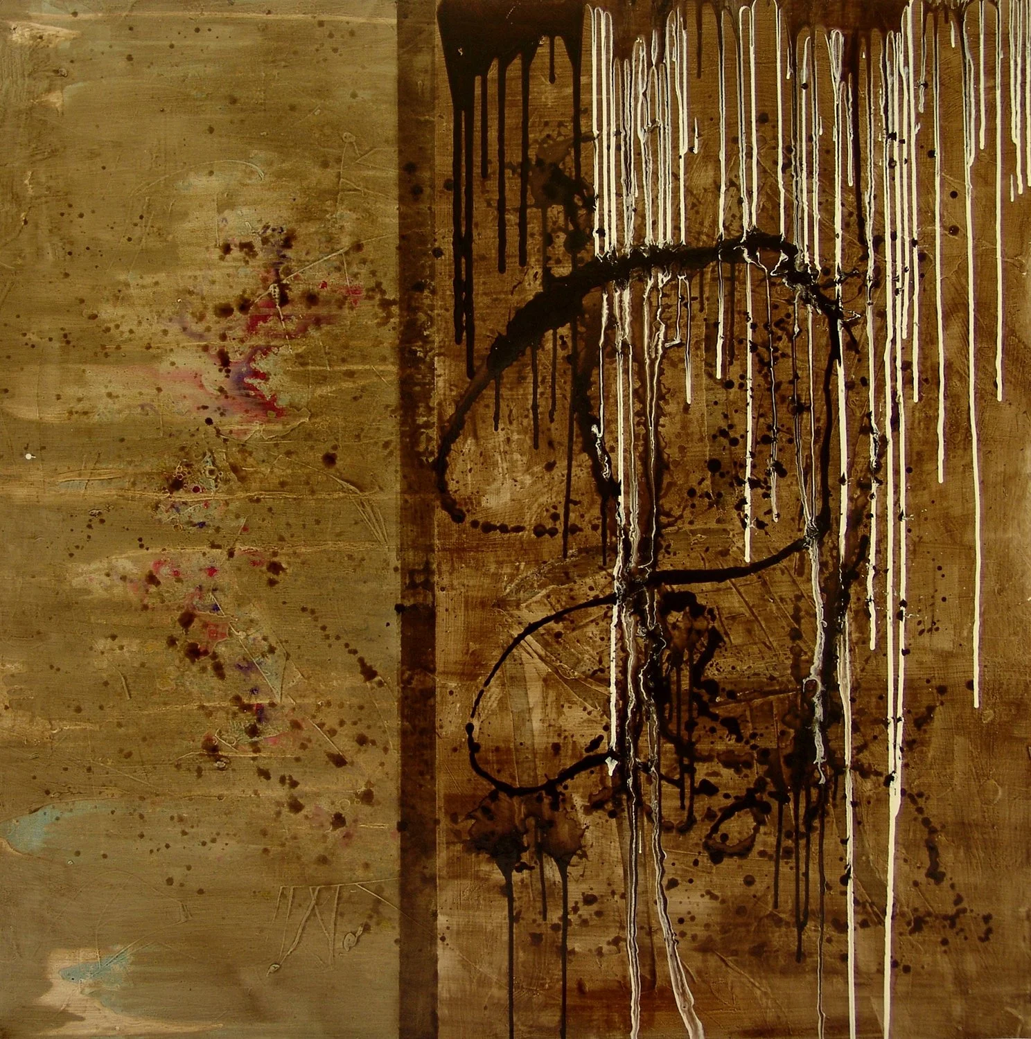 Caroline Christie-Coxon. Undercurrent. Mixed Media on canvas. 130x130cm. 2006.jpg