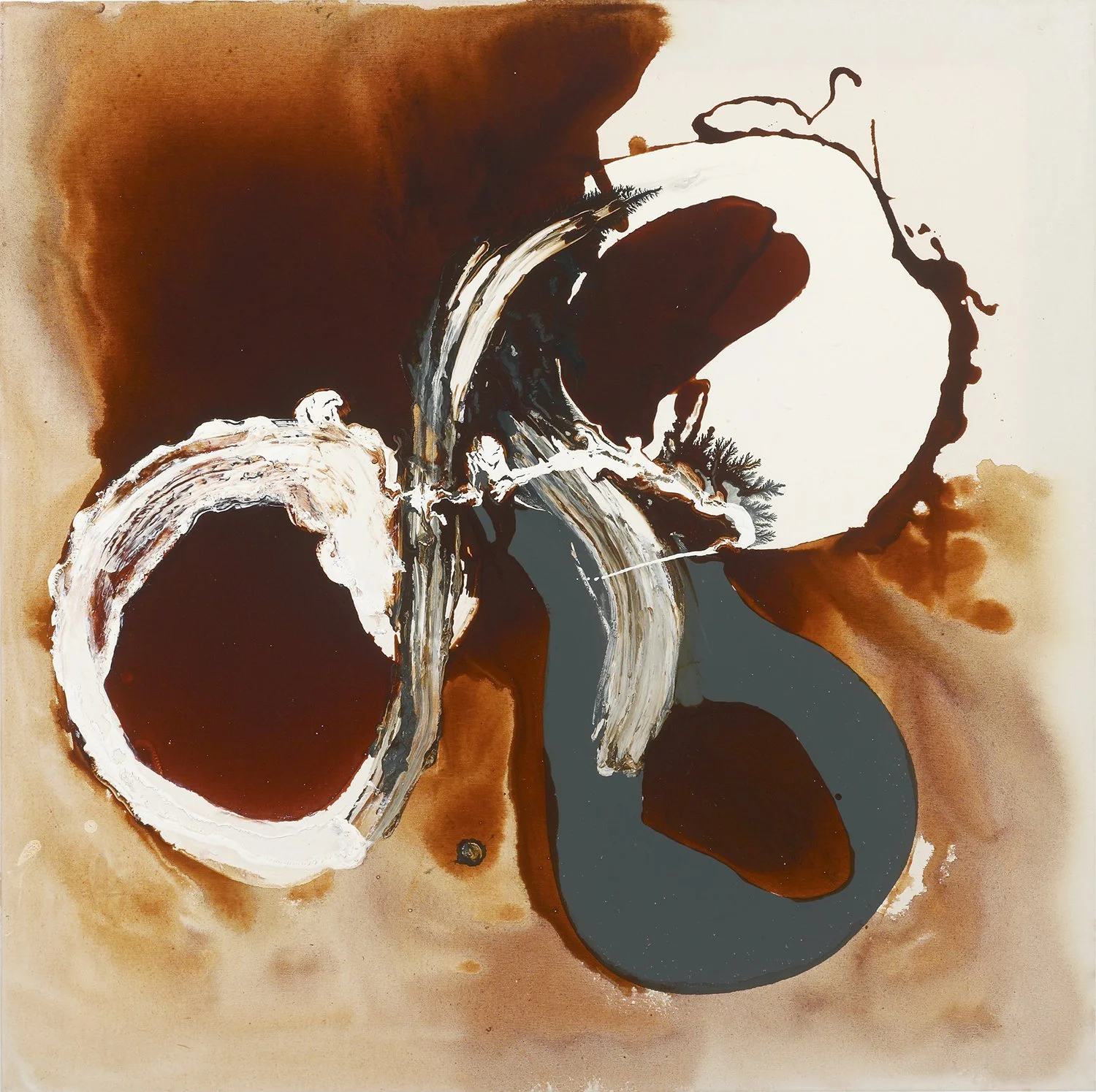 Caroline Christie-Coxon. Gestures In Passing. Mixed Media on canvas. 100x100cm. 2005.jpg