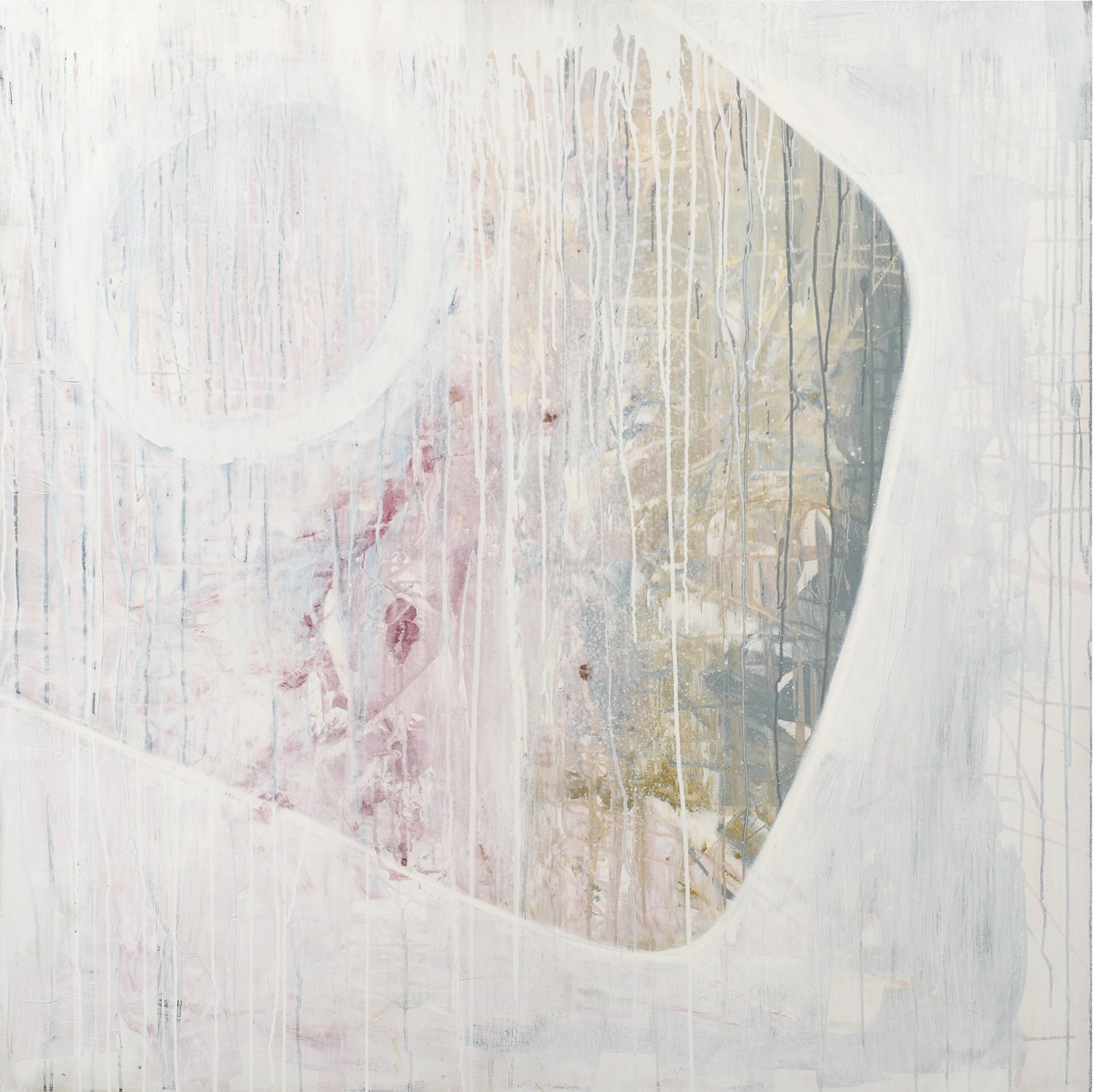 Caroline Christie-Coxon. Softly Spoken. Mixed Media on Canvas. 150x150cm. 2005.jpg