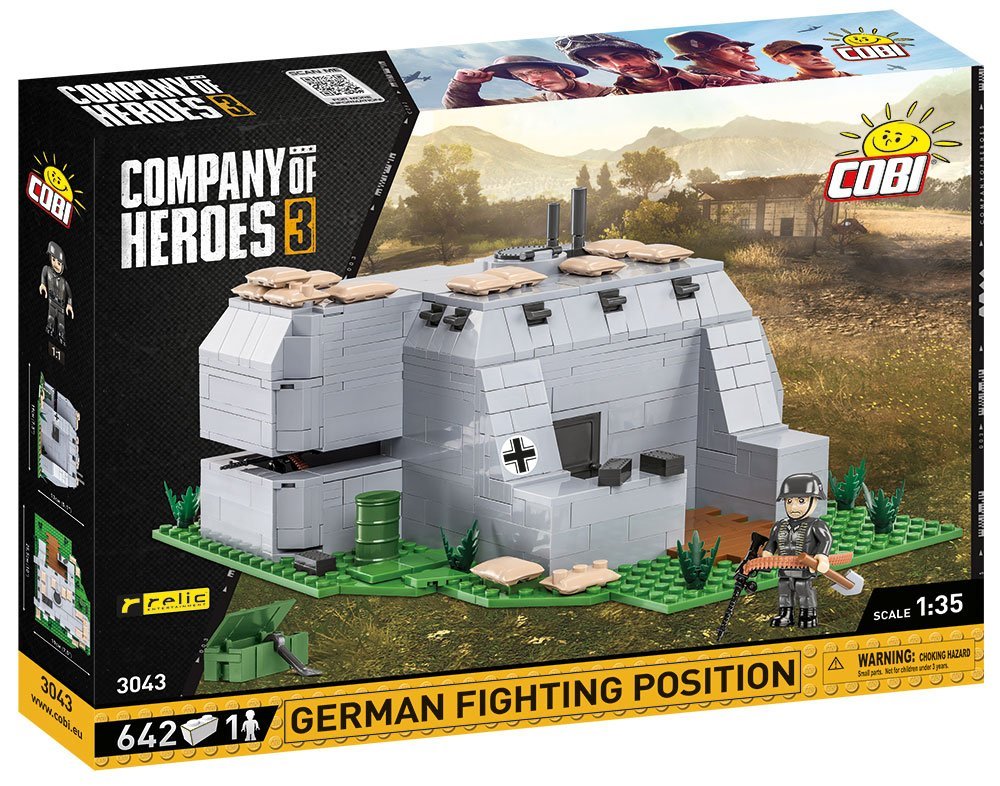 straf historie Derivation COBI COMPANY OF HEROES 3 German Fighting Position: Set #3043 —  buildCOBI.com Cobi Building Sets