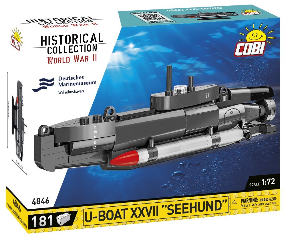 COBI XXVII “Seehund” Midget Submarine COBI Historical Collection buildCOBI.com Cobi Building Sets