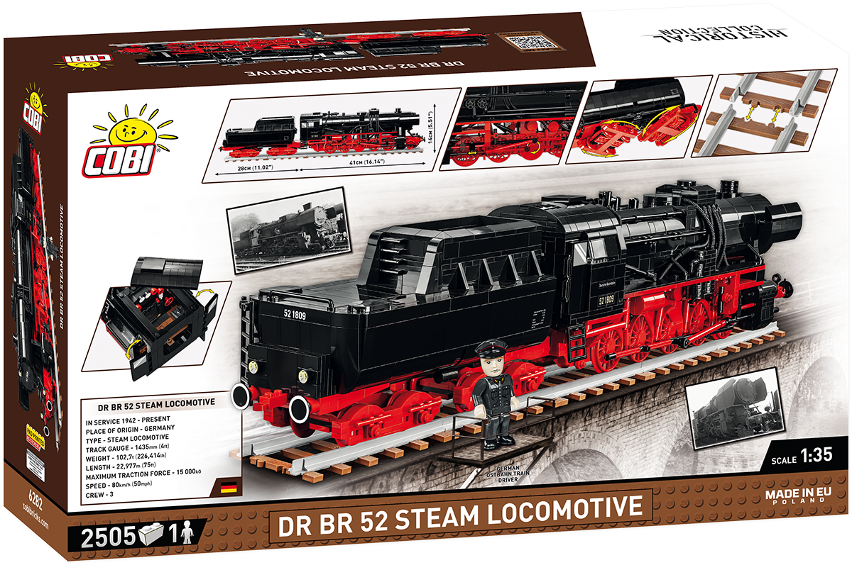 COBI DR BR 52 Steam Locomotive | COBI World War II —  Cobi  Building Sets