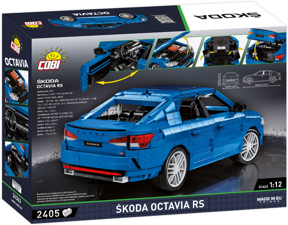 COBI Skoda Octavia RS Car : Set #24343 — buildCOBI.com Cobi