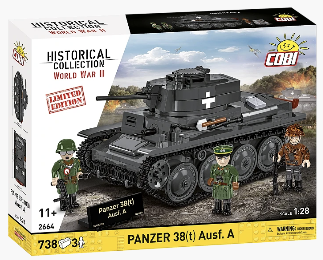 COBI LIMITED EDITION Panzer 38(t) Ausf. A Tank : Set #2664