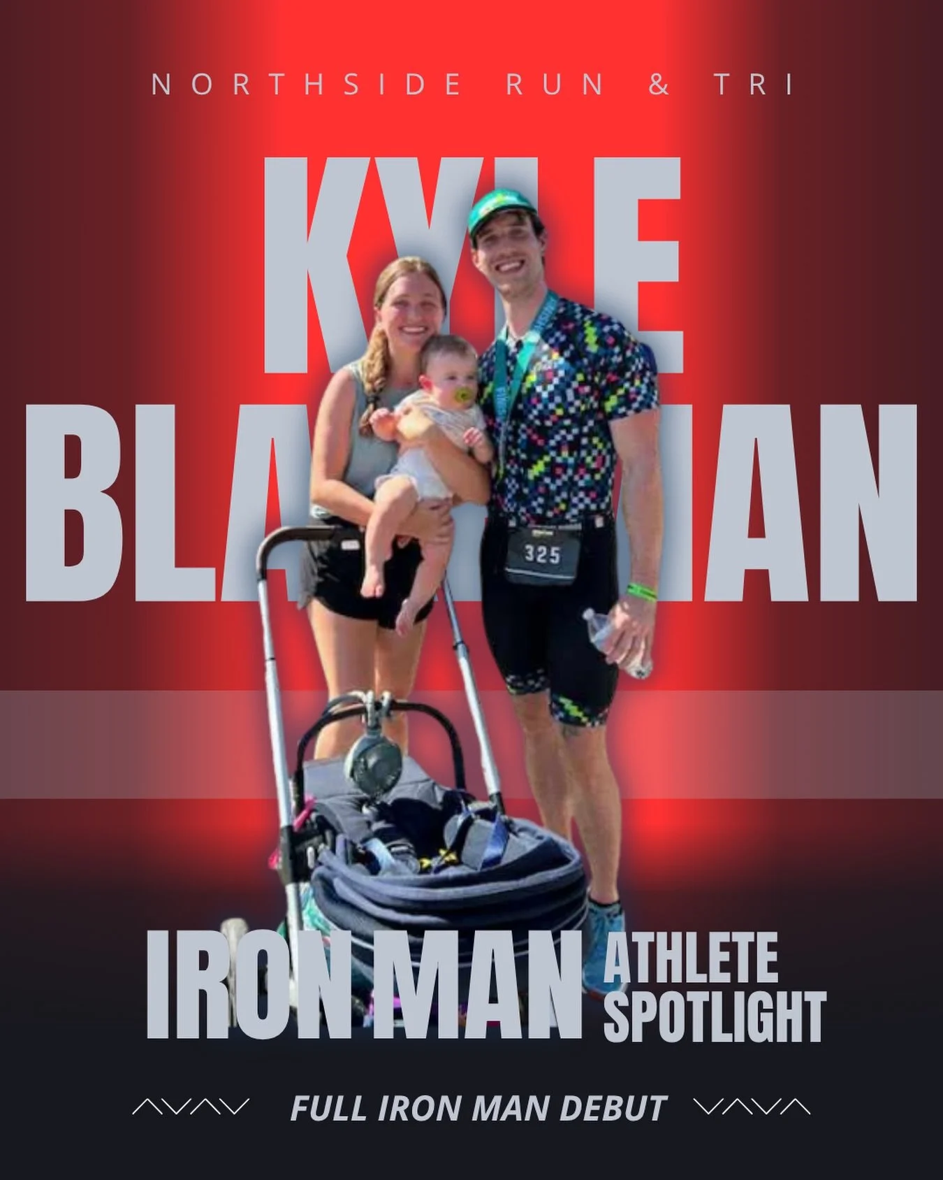Next Iron Man Texas Spotlight- @kyleblakeman 🎉 
At 28, Kyle never expected a promise to train for a half marathon with his wife would lead him here. Three years ago, he told her he would do the training, but probably wouldn&rsquo;t enjoy it. Fast fo