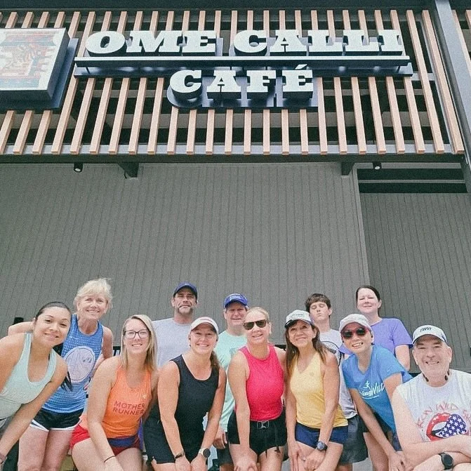 We celebrated TWO years of our Monday and Wednesday morning @omecalli_cafe run! This is shaded, 4 mile route, and ends deliciously with coffee. ☕️ 

Interested in hopping in for a run?  Run takes off at 8:30 a.m.! We&rsquo;d love to see you. 

#runne